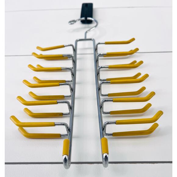 Hanging Metal & Rubber Necktie & Belt Organizer Rack - Picture 5 of 6